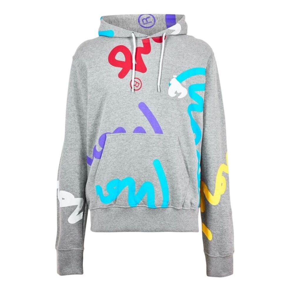 Money Mens Graphic Print Hoodie / Gray